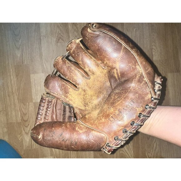 Vintage Wilson A2104 & A2220 Prof. Ball Hawk Enos Baseball Gloves Left Hand - Picture 7 of 7